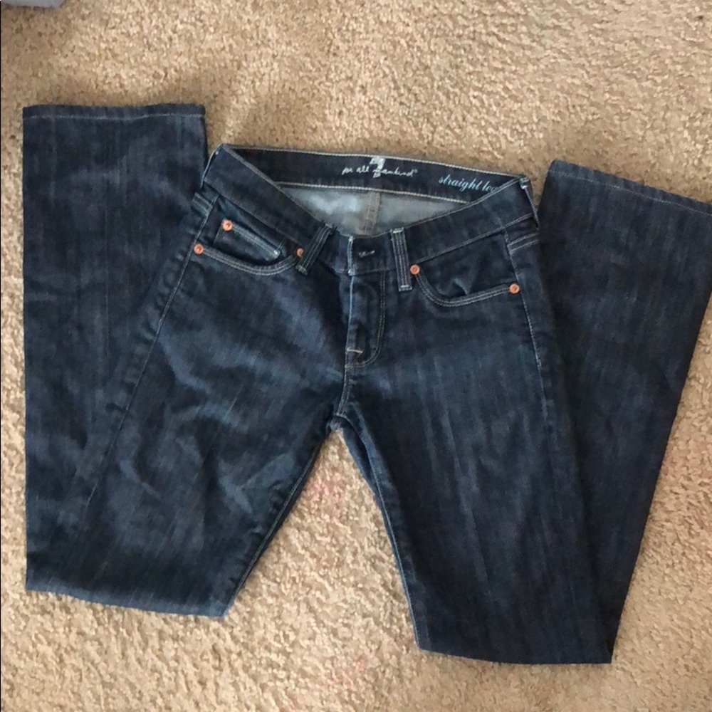 7 for all mankind straight leg jeans